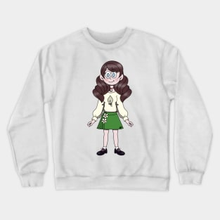 Sweater Girl with Skirt Original Character Named JJ Crewneck Sweatshirt